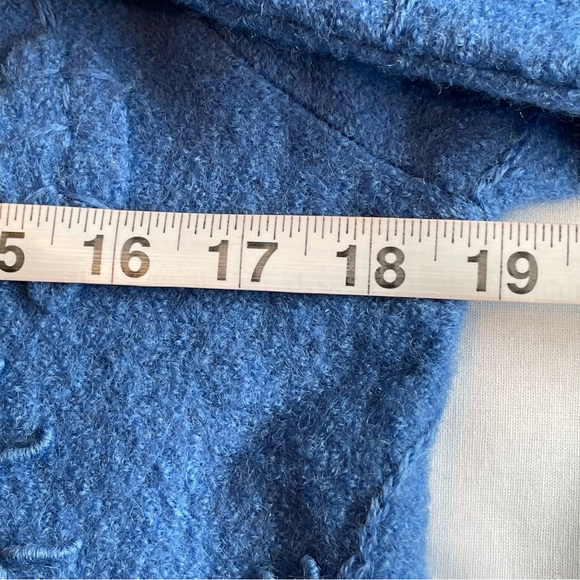 EUC Talbots Women's 100% Wool Cardigan Blue Colour Size Medium - Picture 7 of 10